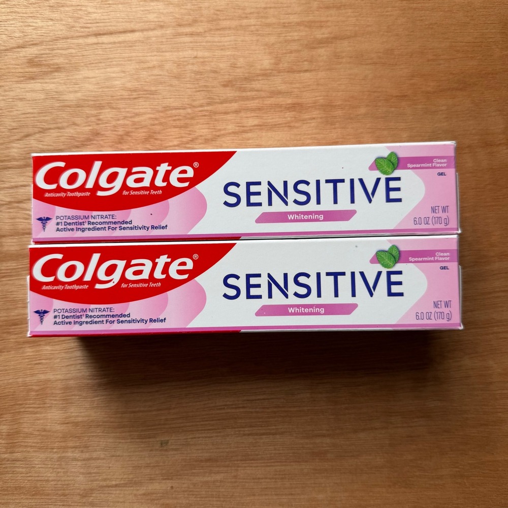 Colgate Sensitive Whitening Toothpaste Clean Spearmint Gel product home dental - Picture 6 of 7